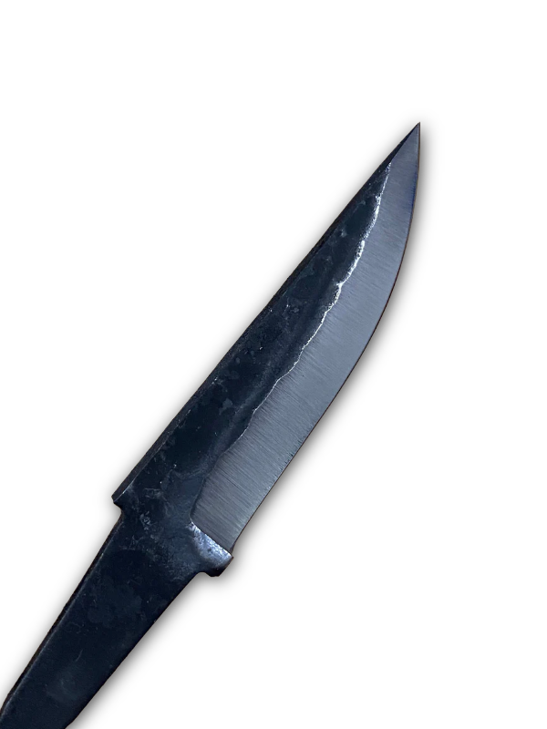 Hoja de cuchillo de 75 mm con acabado martillado