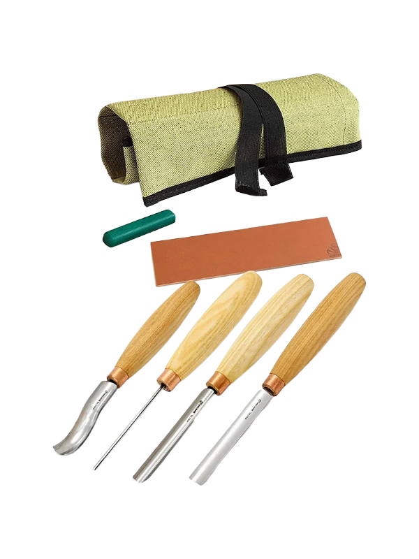 Juego de formones para tallar madera SC01 de Beaver Craft, 4 piezas