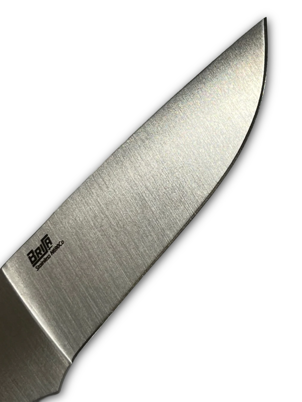 Hoja de cuchillo de acero inoxidable Brisa Trapper 95 Flat N690