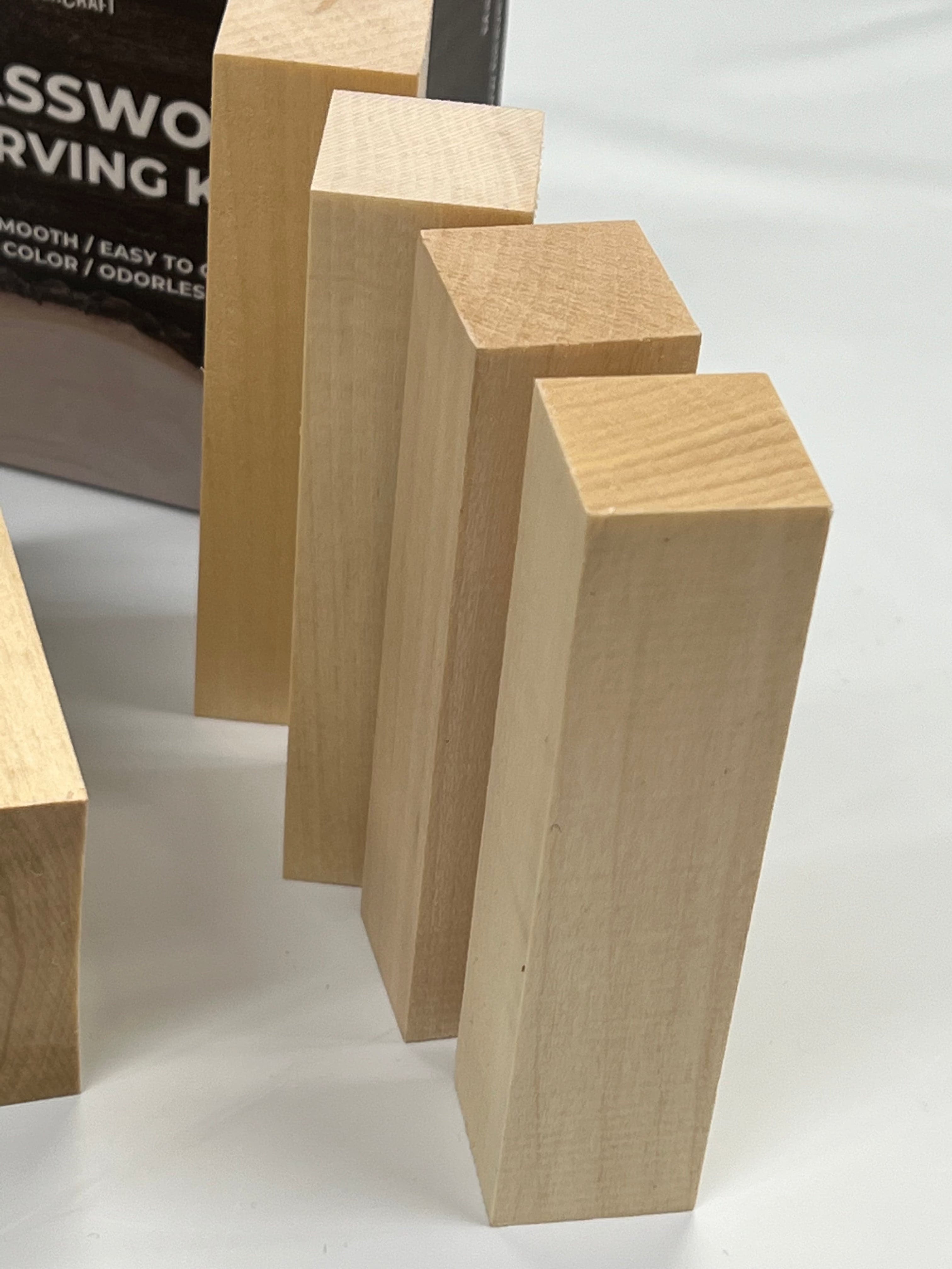Bloques de madera de tilo para tallar BW5, paquete de 5 unidades de Beaver Craft