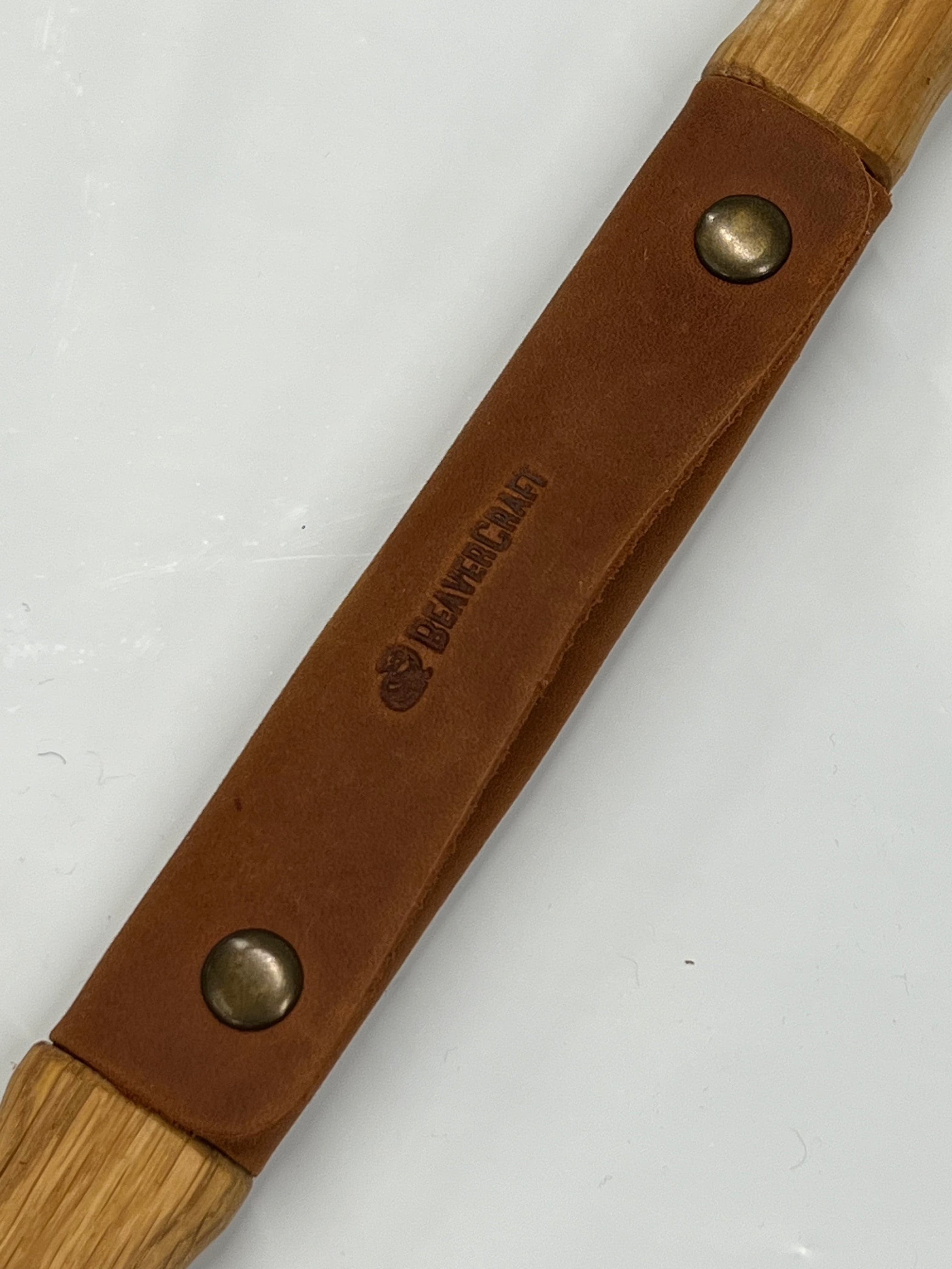 Cuchillo de tallar 120 mm incl. funda de cuero (DK1S)