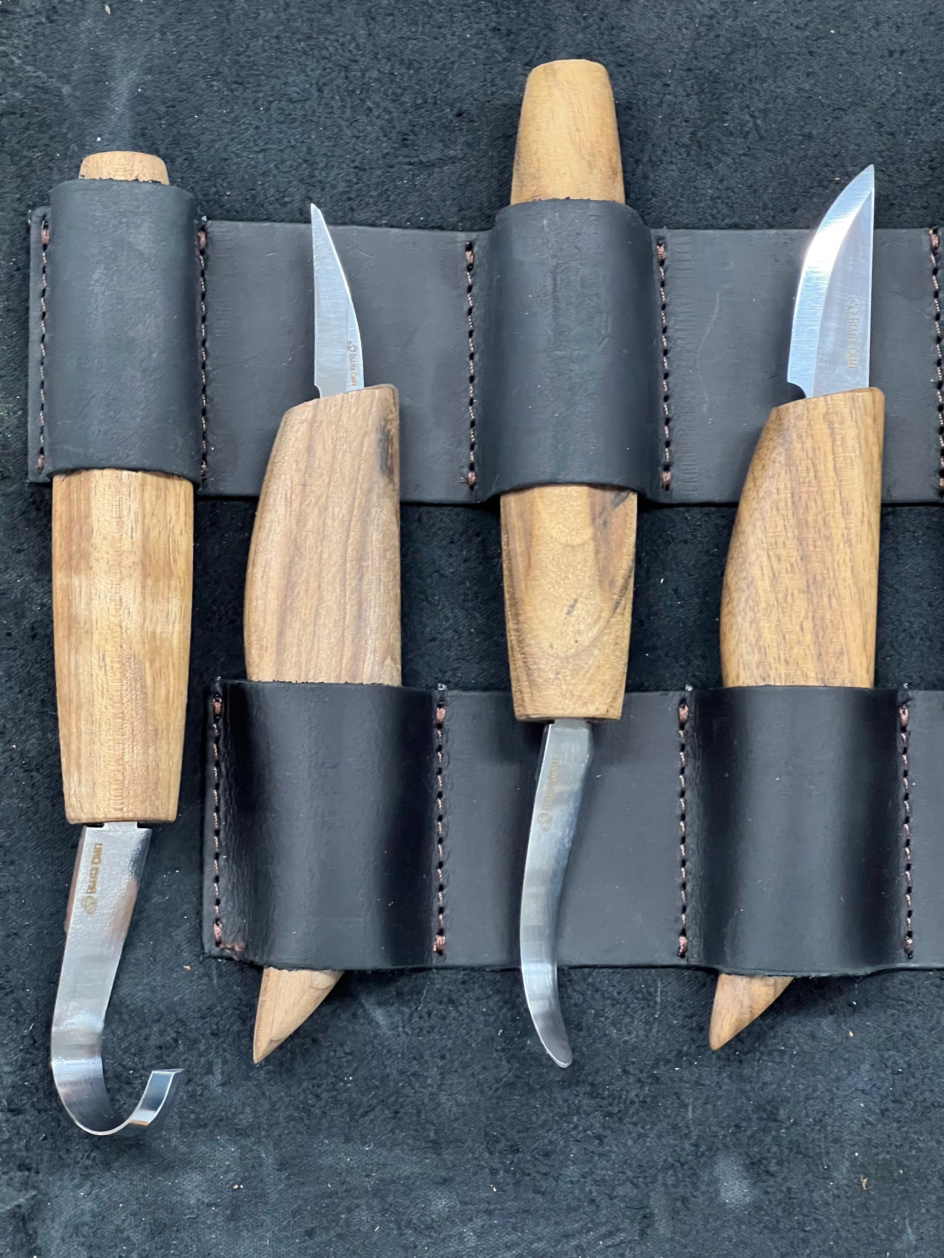 Kit de talla en madera en estuche de cuero S50X Beaver Craft