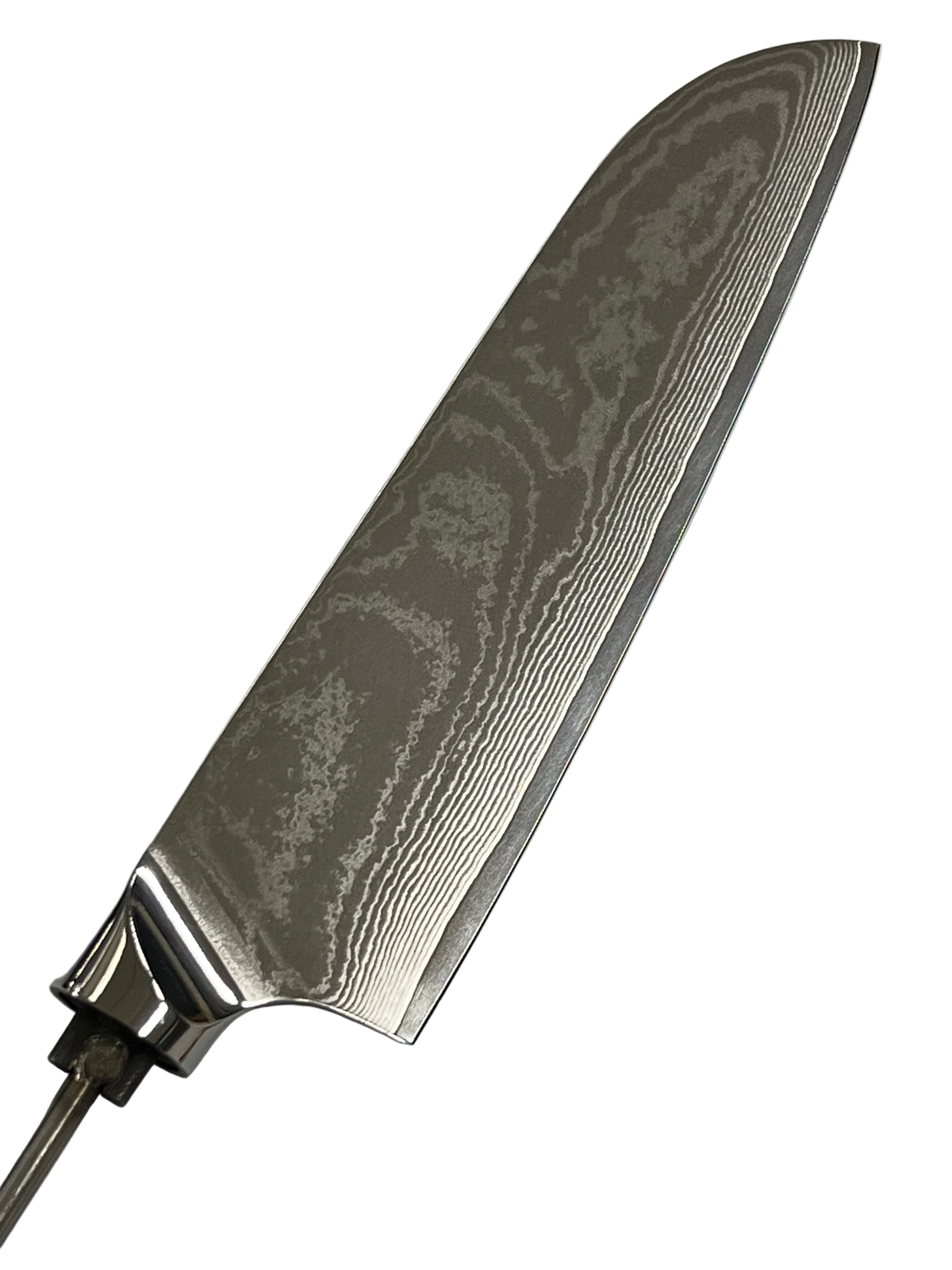 Santoku - Cuchillo de chef de damasco inoxidable de 8" con espiga oculta roscada