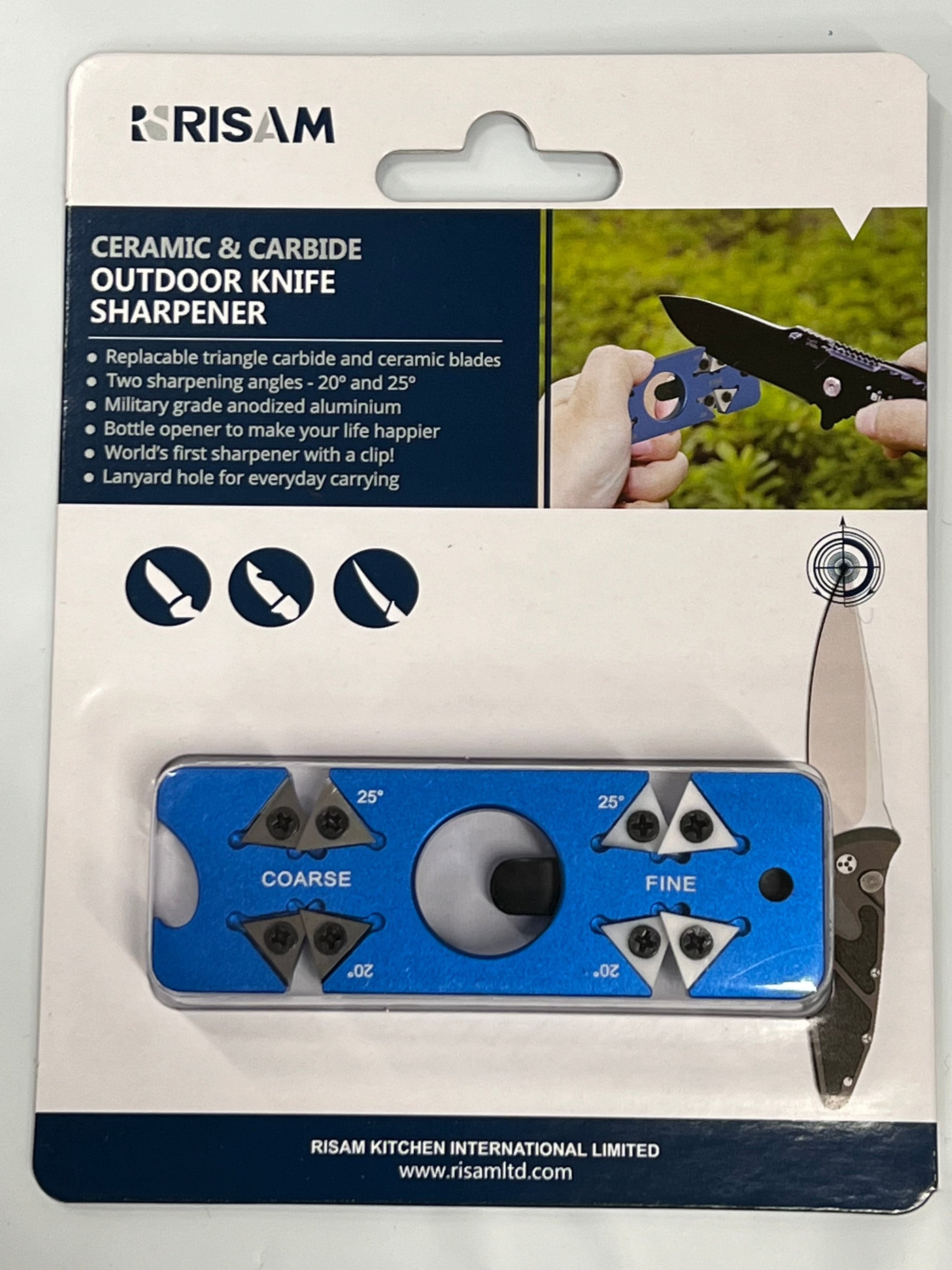 Afilador rápido para cuchillos de monte 20/25 grados