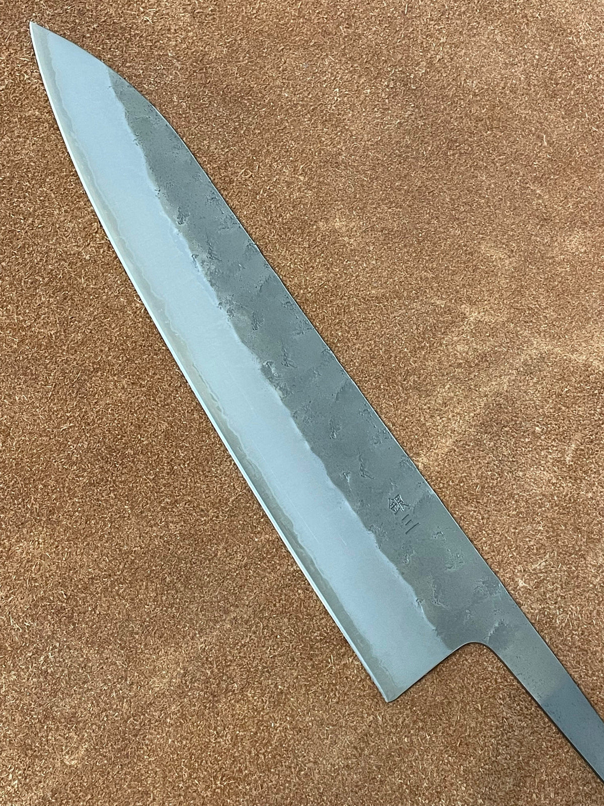 Hoja de cuchillo japonesa forjada a mano Gyuto 240 Silver3