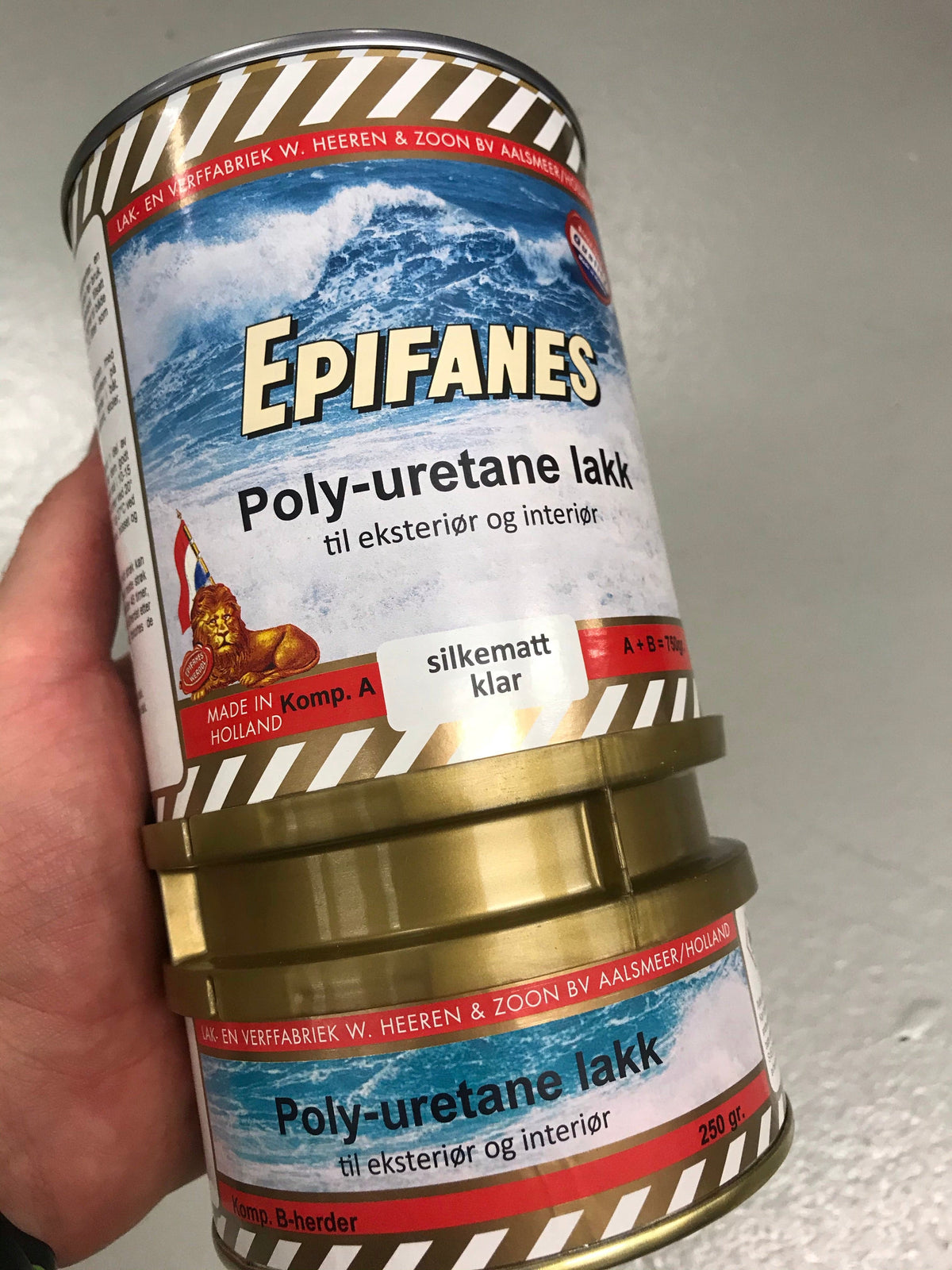 Barniz de Poliuretano Transparente Epifanes 750 g