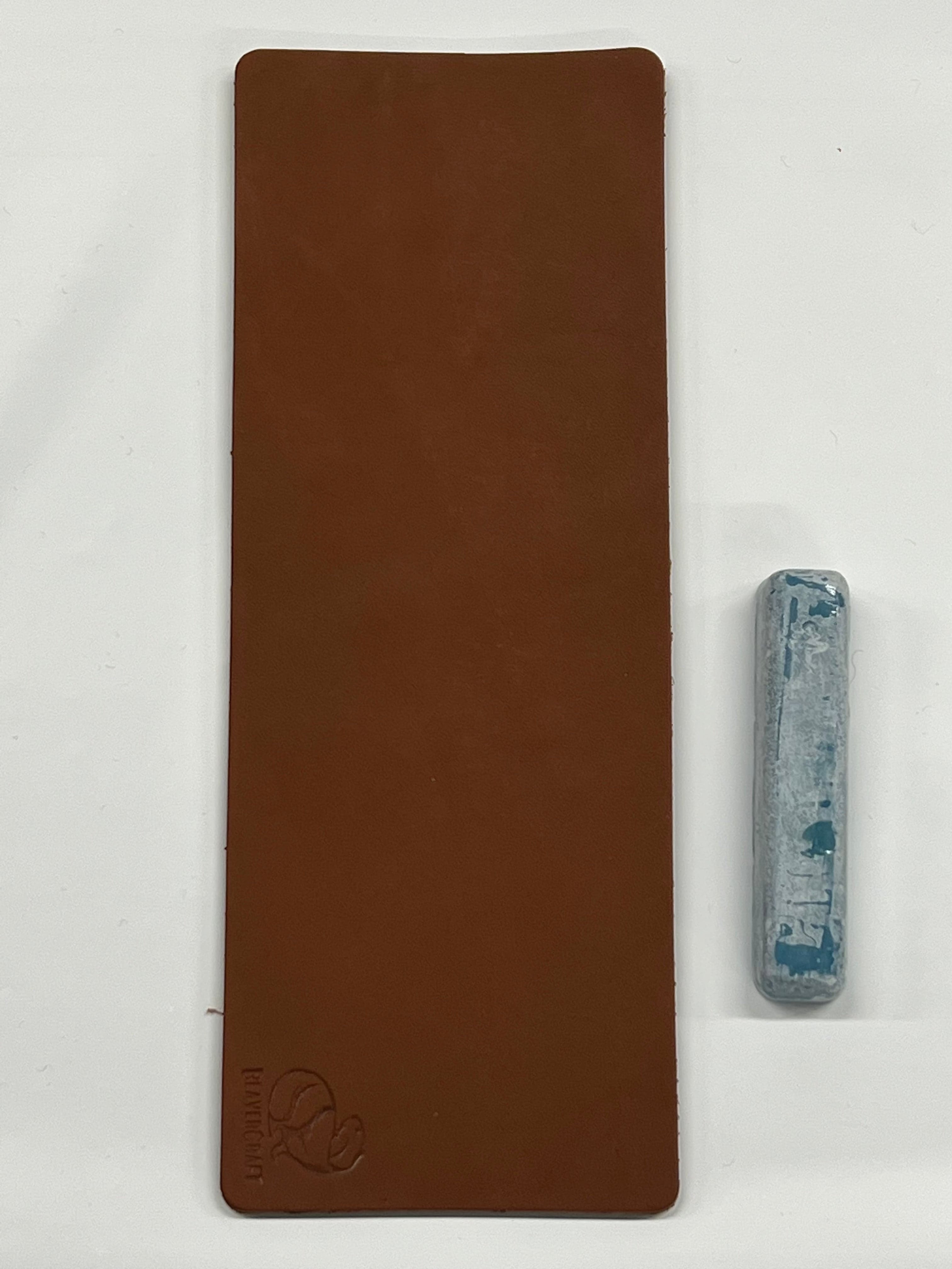 Asentador de cuero 200x75 mm con pasta de pulir