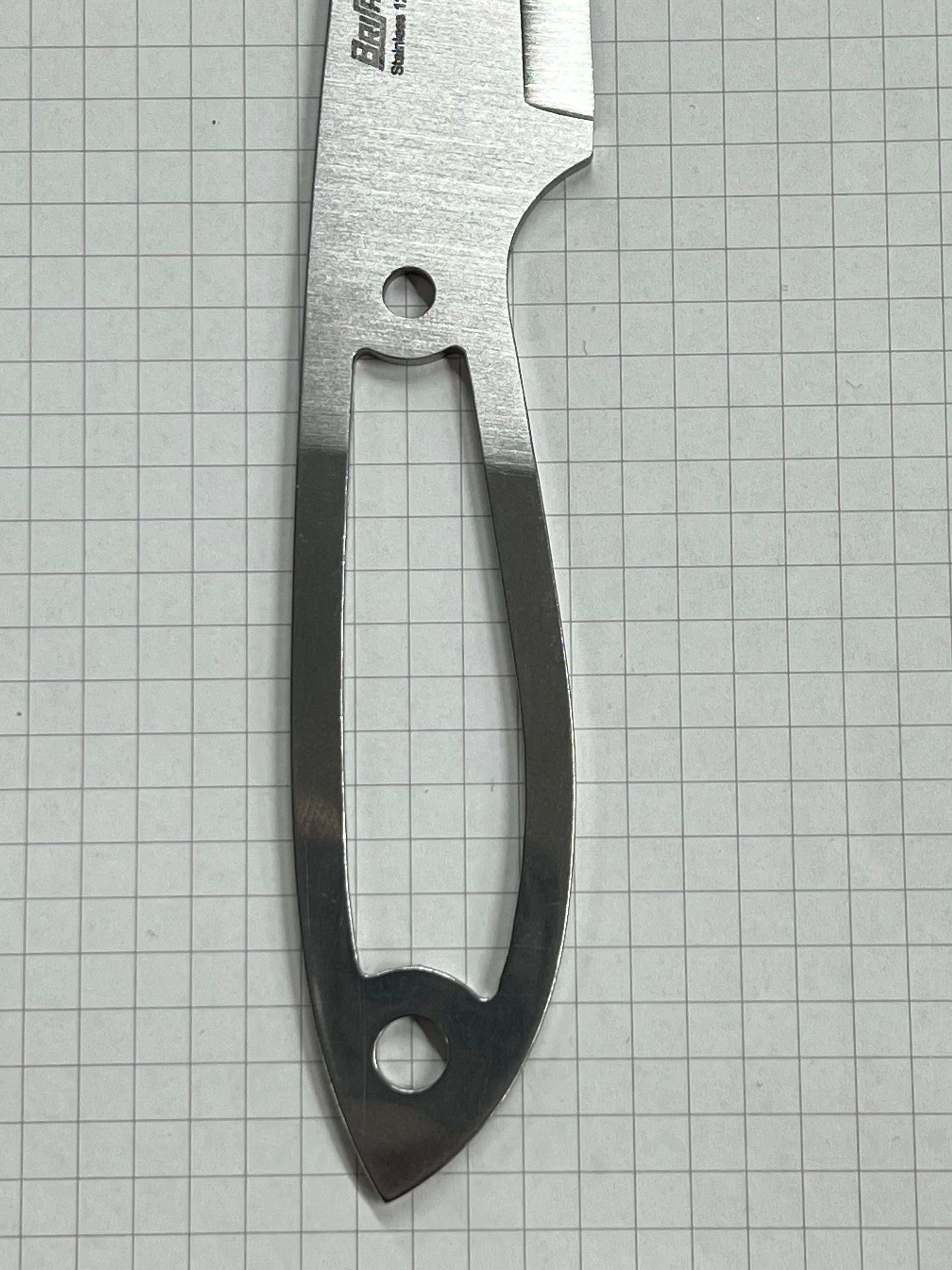 Hoja de cuchillo de acero inoxidable Brisa Bobtail 80