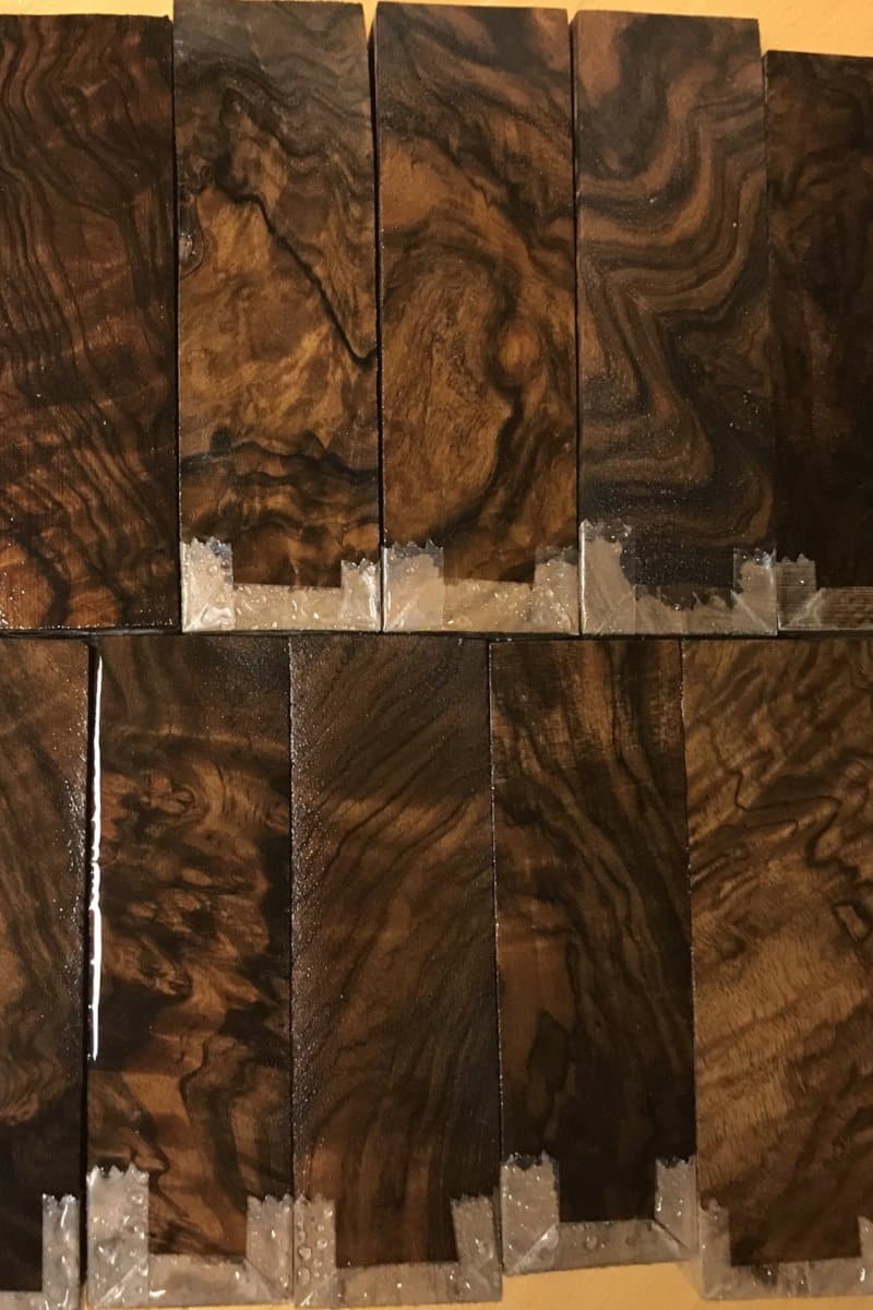 Pieza de madera para culata de nogal premium