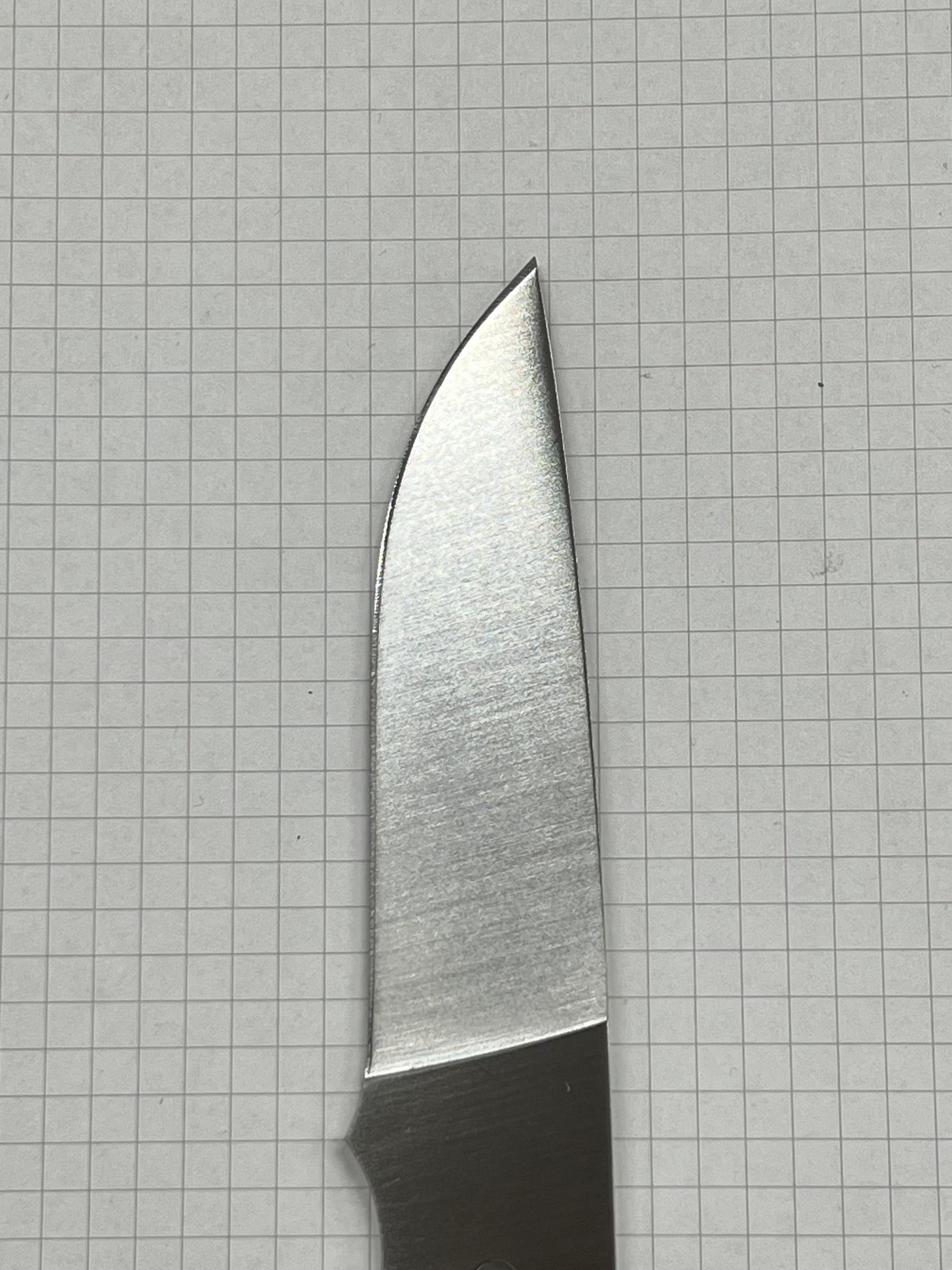 Hoja de cuchillo de acero inoxidable Brisa Trapper 95 Flat N690