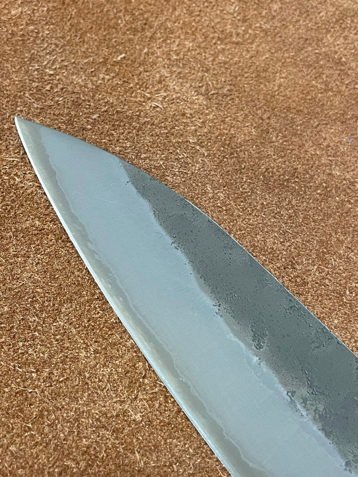 Hoja de cuchillo japonesa forjada a mano Gyuto 240 Silver3