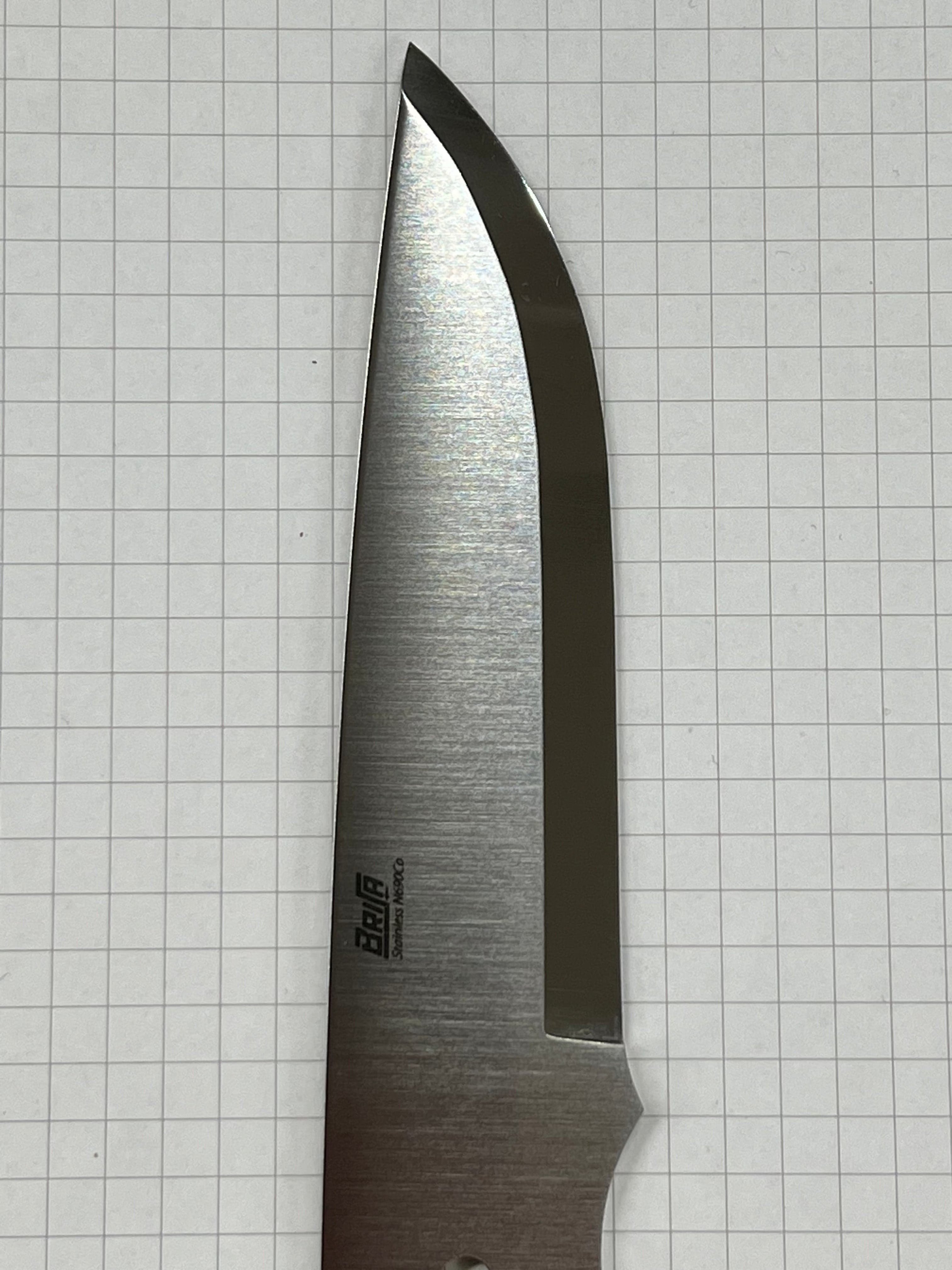 Hoja de cuchillo Brisa Trapper 95 Scandi de acero inoxidable N690