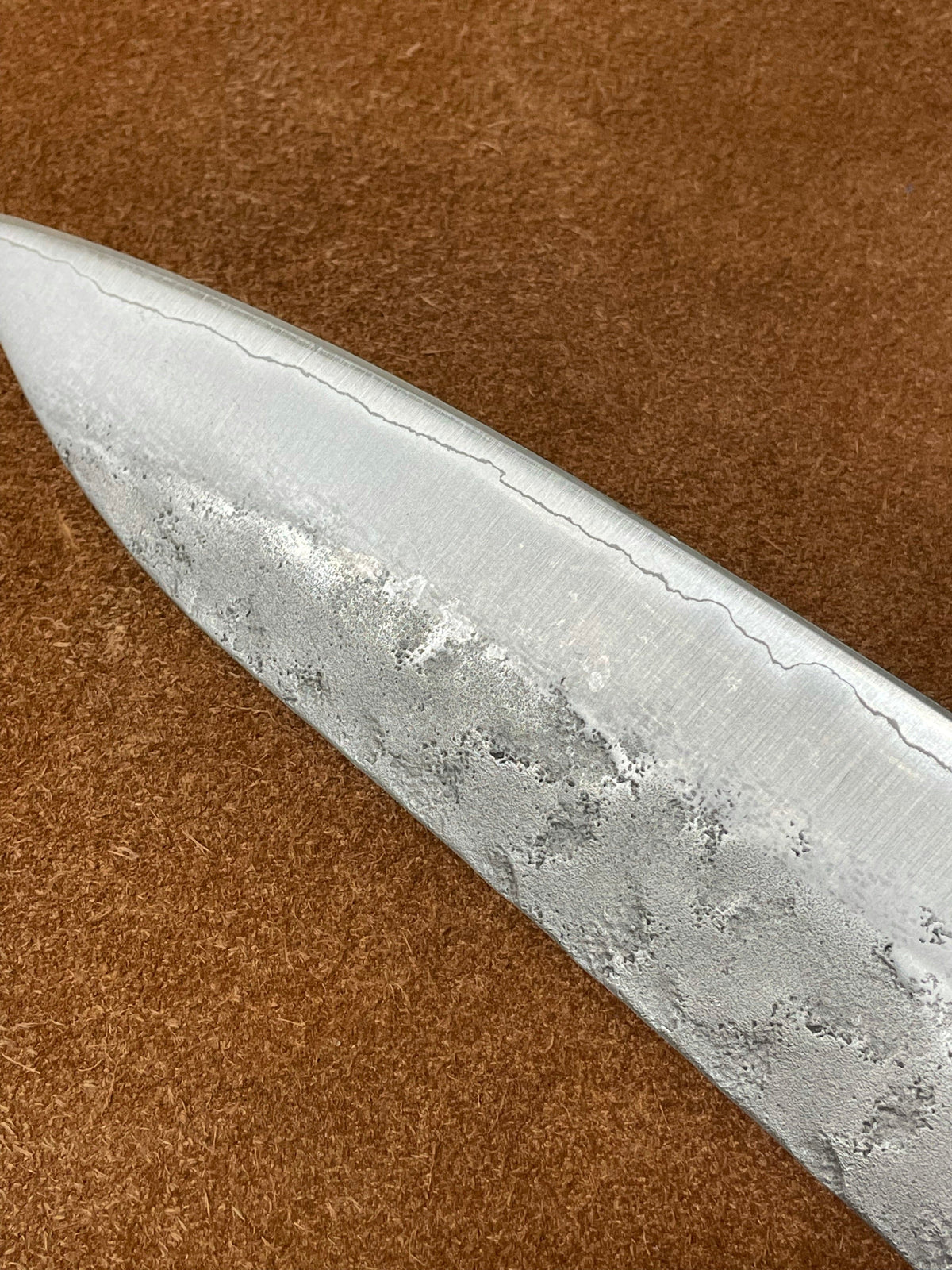 Hoja de cuchillo japonesa forjada a mano Gyuto 240 Silver3